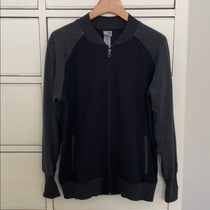 Champion Black and Gray Varsity Jacket